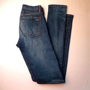 Juicy Couture Womens Low Rise Skinny Leg Dark Wash Rhinestones Jeans Size 24/0